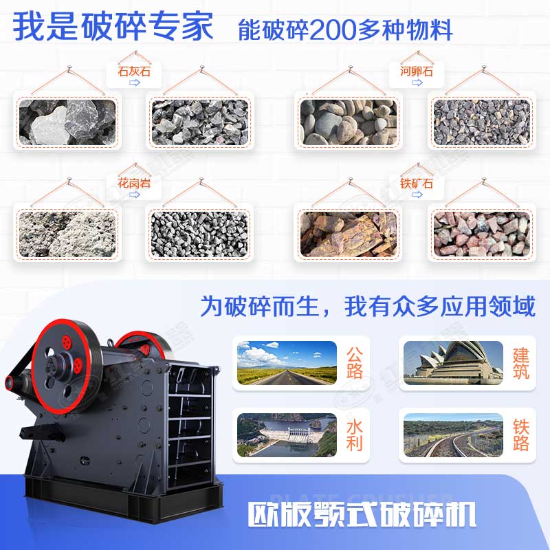 顎式破碎機能力強、應用范圍廣