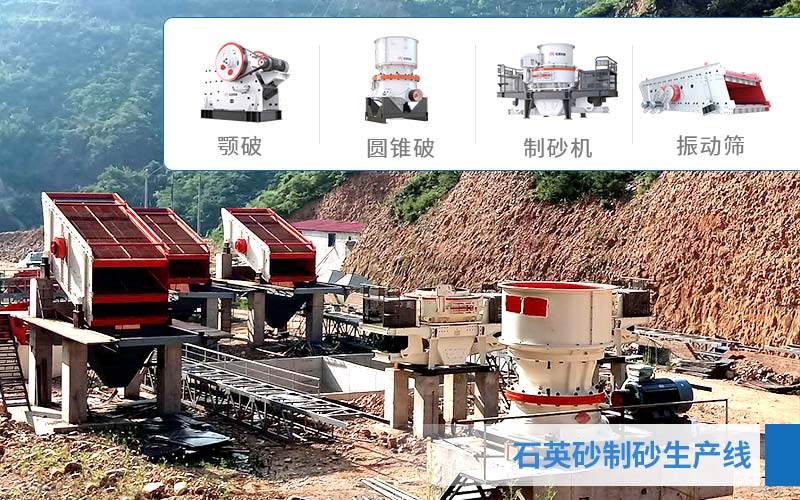 固定式石英巖制砂生產線 固定式石英巖制砂生產線